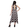 thumbnail image 2 of Moomaya Robe Sans Manches Mi-Mollet pour Femmes avec Col Halter Vêtements d'Été, 2 of 5