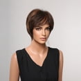 thumbnail image 3 of Women's Wig Short Layered Pixie Cut Wigs with Hair Bangs Natural-looking Fluffy Hair Wig High-Temperature Synthetic Wig Comfortable and Breathable with Hair Net, 3 of 8