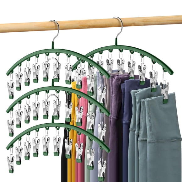 Organizador de leggings Volnamal para armario con 10 clips, capacidad para 40 leggings