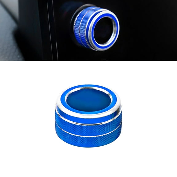 Xotic Tech Centre Console GPS Navigation Switch Knob Surrounding Ring Decoration Covers Compatible with Honda Civic 11th Gen 2022 (Blue)