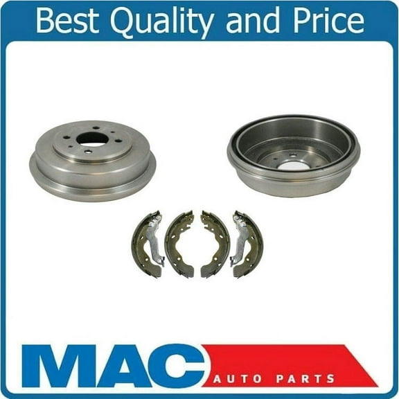 100% Brand New Rear Brake Drums & Shoes For 03-05 Hyundai Accent 1.6L