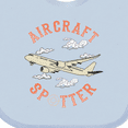thumbnail image 4 of Inktastic Aircraft Spotter Plane Lover Boys or Girls Baby Bib, 4 of 4