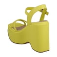 thumbnail image 3 of Zapatilla Tacon Mujer Miracle By Mama Lola Plataforma Correa verde 24, 3 of 4