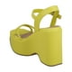 thumbnail image 3 of Zapatilla Tacon Mujer Miracle By Mama Lola Plataforma Correa verde 24.5, 3 of 4