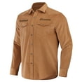thumbnail image 2 of Men's NFL x Darius Rucker Collection by Fanatics Tan Cleveland Browns Western Full-Snap Shirt, 2 of 3