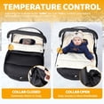 thumbnail image 2 of Orzbow Fundas para Asientos de Coche para Bebés Invierno, Funda Universal para Asientos de Coche para Bebés con Cuello Ajustable, Funda Impermeable para Asientos de Coche con Cremallera, Polar Coral C, 2 of 5