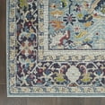 thumbnail image 4 of Nourison Global Vintage Traditional Persian Teal/Multicolor 5'3" x 7'6" Area Rug, (5' x 8'), 4 of 8