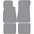 thumbnail image 1 of 1977-1984 Cadillac DeVille 4DR Sedan Floor Mat 4pc (FM14F FM18R) 801 Black Cutpile with Logo #292 Cadillac Crest With V And Word in 1987 Orange Thread, 1 of 4