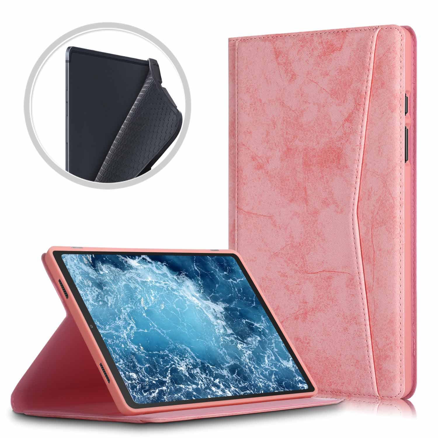 Faux Leather Tablet Cover Case for Samsung Galaxy Tab A7 SM-T507 10.4 Tablet Rotatable cover Stand case