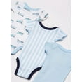 thumbnail image 4 of Luvable Friends Baby Boy Cotton Preemie Bodysuits 3pk, Train, Preemie, 4 of 4