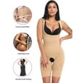 thumbnail image 4 of Full Body Shaper for Women Waist Cincher Tummy Slimming Seamless Shapewear Open Bust Bodysuit, 4 of 4