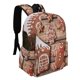 thumbnail image 2 of Hombre de Jengibre-theme Backpack, Campus style schoolbag Bookbag with Adjustable Shoulder Straps And Large Zip Compartment, Unisex Travel Bags.42x30x15cm, 2 of 6