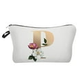 thumbnail image 2 of DPTALR Ladies Travel Portable Gold Digital Letter Printing Cosmetic Bag, 2 of 2