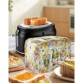 thumbnail image 4 of Yellow Sunflowers Toaster Cover 4 Slice, Large Kitchen Appliance Covers, Spring Gnomes Hydrangea Daisy Plants Toaster Oven Cover with Loop, Bread Machine Cover Polyester Dust Cover Protection, 4 of 4