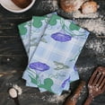 thumbnail image 3 of Flower Butterfly Plaid Microfiber Kitchen Towel for Hand Dry Bathroom Cleaning Cloth Set Printed Beach Towels, 3 of 6