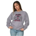 thumbnail image 3 of Breast Cancer My Mom is an Angel Unisex Plus Fleece Graphic Sweatshirt Brisco Brands 5X, 3 of 5