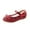 a-Red115, variant on VNKIDY Kids Dance Shoes Girls Glittery Soft Mary Jane Flats With Bow Accent ComFortable Dress Shoes For Toddlers Kids Parties Daily Wear Classic Footwear