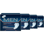 TENA for Men Level 3 Guard for Men, Super Absorbency Incontinence Protector (4 Pack of 64 Count)