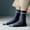 04_Navy, variant on Lroveb Crew Socks for Men 1 Pairs Male Casual Striped Socks Solid Invisible Breathable Middle Tube Socks