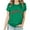 Green, variant on Fesfesfes Tees for Women's Spring And Summer Fashion Easter Print Pattern Round Neck Short Sleeved T-shirt Top/Shirt Womens T Shirts L(US:8)