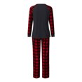 thumbnail image 3 of Christmas Family Pajamas Matching Sets, Merry Christmas Family Pjs Xmas Long Sleeved Top and Pants Family Set Parent Checkered Pjs Xmas, Pajamas for Family Couples Women Men, 3 of 4