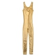 thumbnail image 4 of YiZYiF Kids Girls Metallic Solid Color Stretchy Ballet Dance Gymnastics Leotard Jumpsuit,Sizes 3-14, 4 of 7