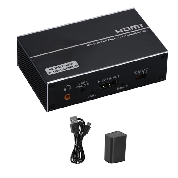 EARC HDMI 2.0 Audio Extractor 4K 120Hz HDR 1 In 1 Out HDMI Splitter Audio Converter 4K HDMI To Optical TOSLINK SPDIF 7.1 TAPDRA Spare Part