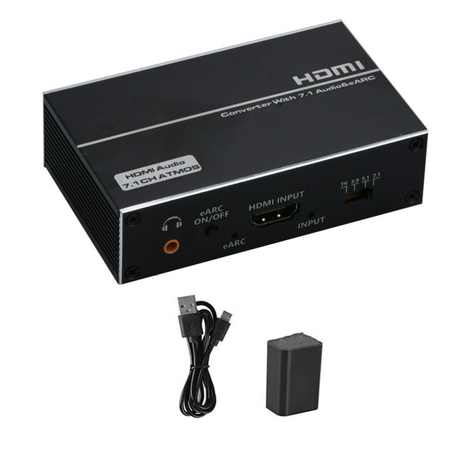 EARC HDMI 2.0 Audio Extractor 4K 120Hz HDR 1 In 1 Out HDMI Splitter Audio Converter 4K HDMI To Optical TOSLINK SPDIF 7.1 TAPDRA Spare Part