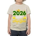 thumbnail image 5 of Happy New Year Shirt 𝓴𝓲𝓭𝓼 T-Shirt ,2026 Festive Party Tee For New Year Celebration, Casual Holiday Top For 𝓴𝓲𝓭𝓼 110cm Beige, 5 of 7