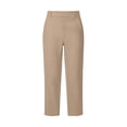 thumbnail image 5 of Vynhevius Women's Dress Pants Solid High Waist Straight Leg Pockets Stretch Work Trousers, 5 of 5