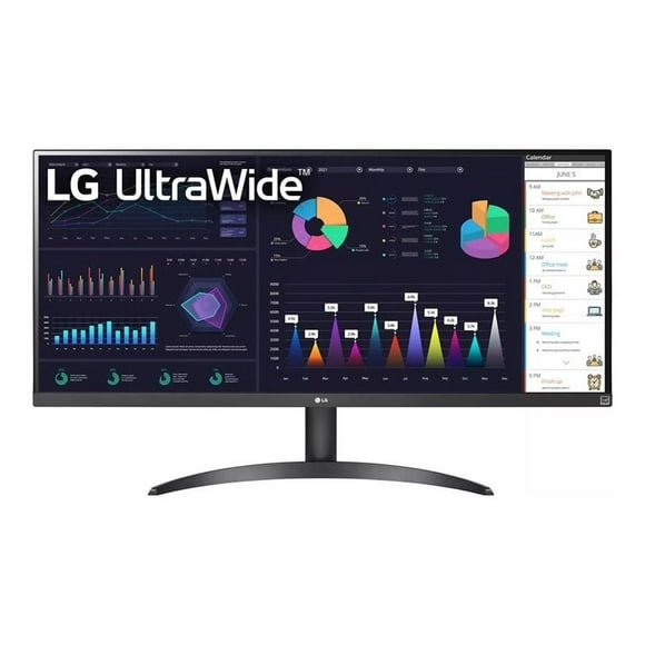 LG UltraWide 34WQ500-B - LED monitor - 34" - 2560 x 1080 UWFHD @ 100 Hz - IPS - 400 cd/m������ - 1000:1 - DisplayHDR 400 - 5 ms - HDMI, DisplayPort