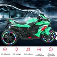 thumbnail image 3 of Techvida 12V Kids Ride on Motorcycle, Electric Trike Motorcycle for Boys Girls, LED Lights, Foot Pedal, Kids On Motorcycle for Boys Girls, 3 of 9