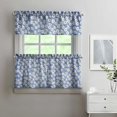 thumbnail image 2 of Kitchen Curtains 24 Inch Short - 3 Panel Set, Vintage Floral Butterfly Bee Botanical Print, Rod Pocket Window Curtain for Farmhouse, Modern Rustic, Spring Summer Decor, Easy Wash, 2 of 6