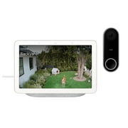 Google Nest Hello Doorbell (Wired) Wi-Fi Video Doorbell with 7" Touchscreen Bundle (Renewed)