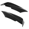 thumbnail image 4 of Front Bumper Vent Spoiler, ABS Wearproof Add On Stylish Left Right Front Bumper Winglet Antiaging  For Auto Carbon Fiber Style, 4 of 8