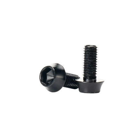 

Linyer 2 Pieces Mountain Bike Water Bottle Holder Screw Decorative Replacement Modified Hexagonal Bicycles Screws Part Black
