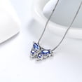 thumbnail image 4 of Juwaliy December Birthstone Tanzanite Blue Butterfly Necklaces 925 Sterling Silver Pendant Jewelry Christmas Birthday Mother's Day Gift for Women Wife, 4 of 9
