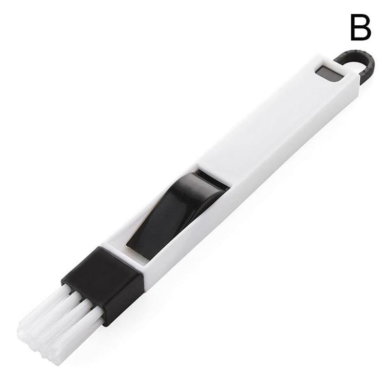 Window Groove Cleaning Brush With Dustpan Screen Keyboard Dust Cleaner Tool 