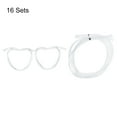 thumbnail image 3 of 16Pack Straw Glasses, Plastic Straw Eye Glasses, Novelty Drinking Eyeglasses Straws for Fun Parties, , Transparent, 3 of 6