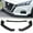 Black, variant on Stay Tuned Performance For 19-22 Nissan Altima 4DR Painted Black Front Bumper Body Kit Spoiler Lip 3PCS