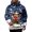 Navy, variant on Winter Graphic Hooded Sweatshirt For Holiday Season Comfort And Style