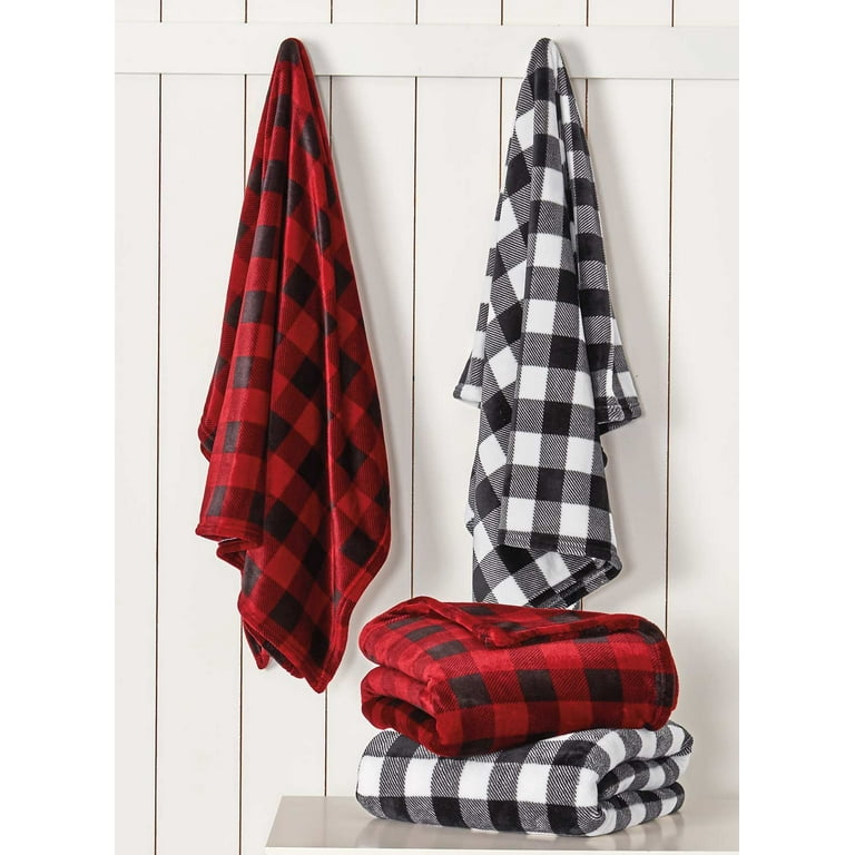 Buffalo plaid blanket walmart hot sale