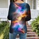 thumbnail image 5 of Tejiojio Womens Summer Crew Neck Casual T Shirt 3/ Length Sleeve Blouses Tops Athletic T-Shirt for Women Graphic S-3XL, 5 of 7
