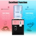 thumbnail image 5 of Countertop Water Dispenser for 1-5 Gallon Bottle,110V Top Loading Countertop Water Cooler Dispenser Efficient Cooling&Heating, Practiacal Freestanding Water Dispenser for Home, Office (Pink), 5 of 9