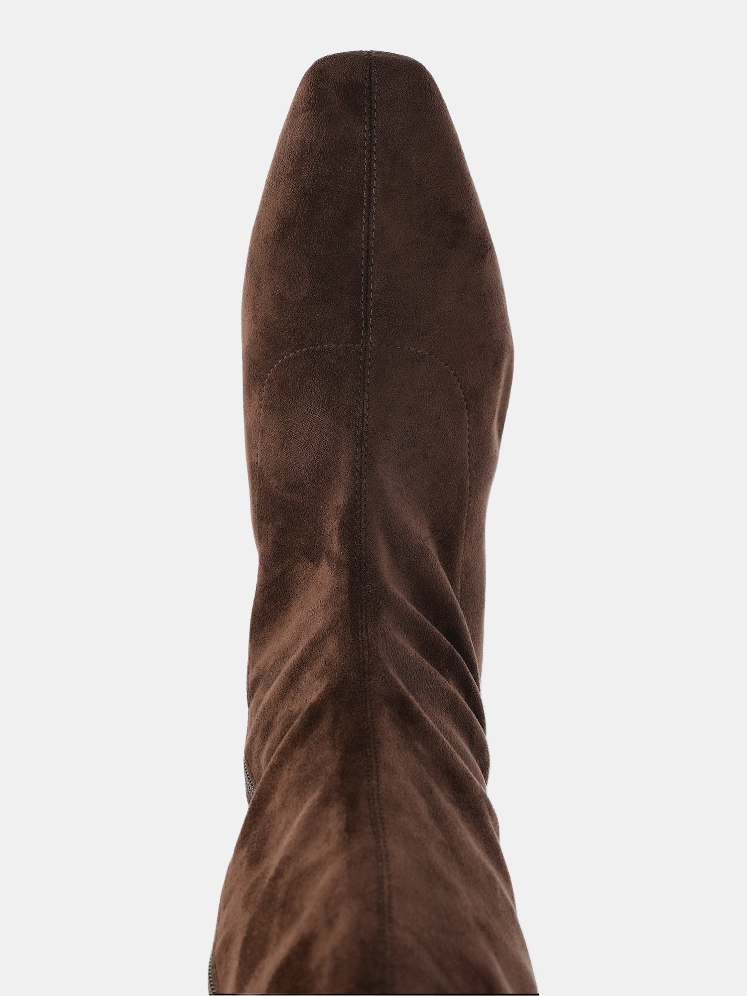 Scoop Women's Faux Suede Knee High Stretch Block Heel Boots (Wide Width Available)