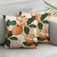 thumbnail image 3 of nygtbtfer  Cartoon Orange Throw Pillow Covers Fresh Oranges Pillow Covers for Home Sofa Bed Couch for Kids Boys Girls Cartoon Citrus Fruit Cushion Covers Fruit Style Pillowcases, Set of 2 White, 3 of 7