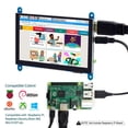 thumbnail image 3 of ELECROW Raspberry Pi Touchscreen Monitor 5 inch HDMI Screen Display 800x480 Compatible with Raspberry Pi 4 3B+ 3B 2B BB Black Banana Pi Jetson Nano Windows 10 8 7, 3 of 4
