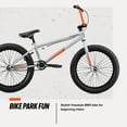 thumbnail image 5 of Mongoose Legion L20 Freestyle BMX Bike, 20-Inch Wheels, Ages 8 and up, Grey, 5 of 6
