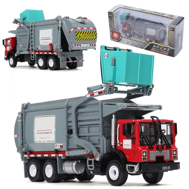 1:24 KDW Diecast Material Transporter Garbage Truck Vehicle Car Model Toys