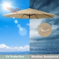 thumbnail image 6 of Yescom 13 Ft Patio Umbrella Replacement Canopy Market Table Top Outdoor Beach Garden, 6 of 9
